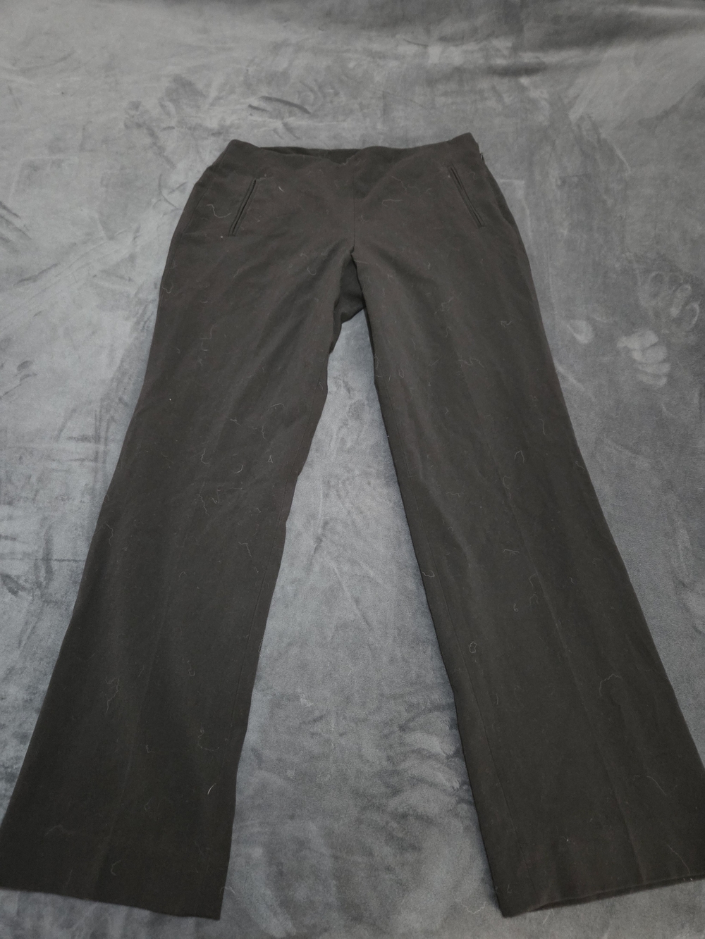 Larry Levine Black Wide-Leg Dress Pants